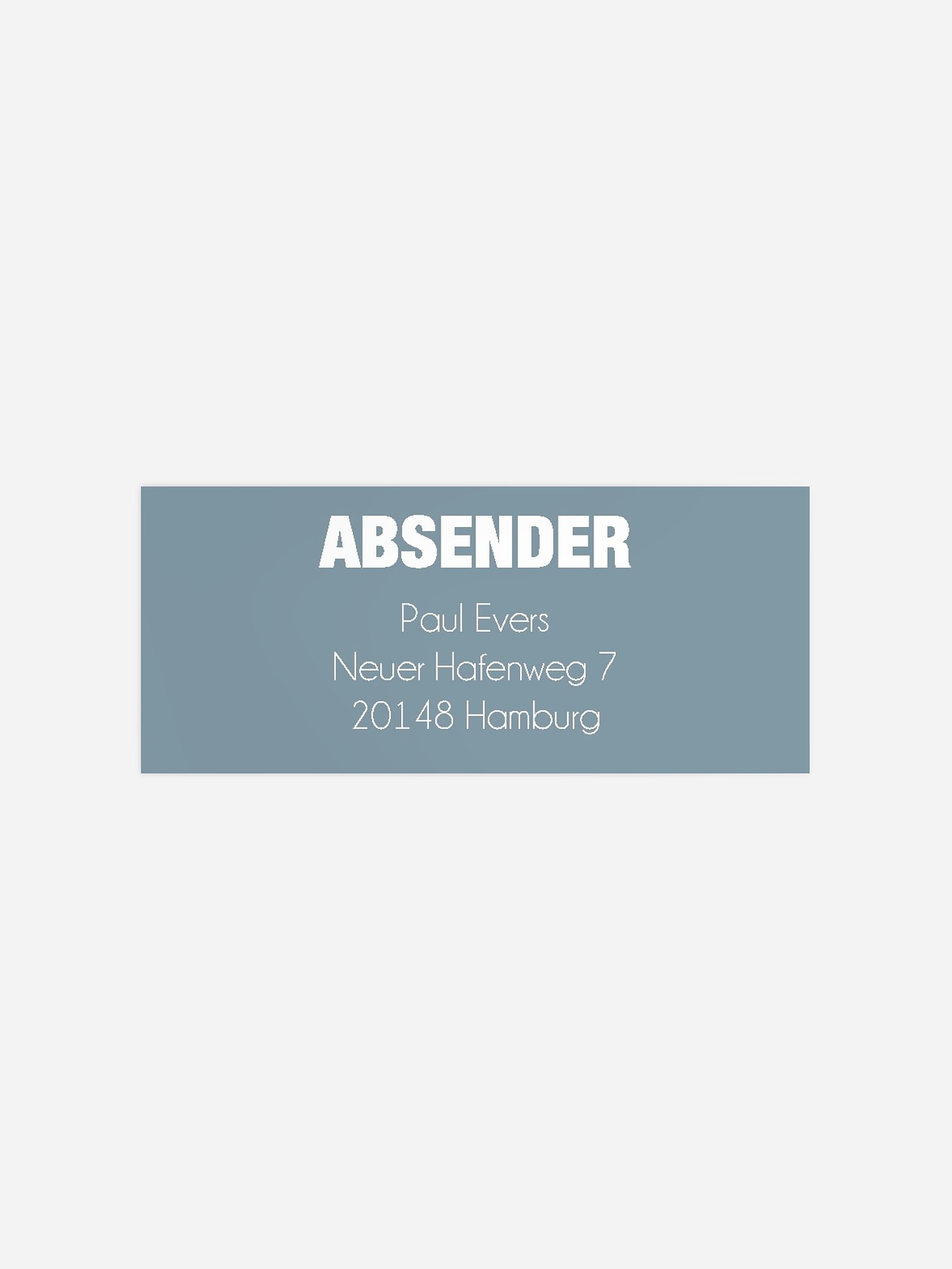 Absenderaufkleber Geburtstag Tolle Nummer