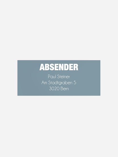 Absenderaufkleber Geburtstag Tolle Nummer