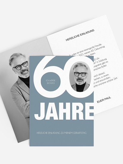 Einladung 60. Geburtstag Tolle Nummer