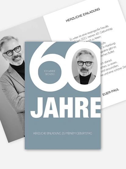 Einladung 60. Geburtstag Tolle Nummer