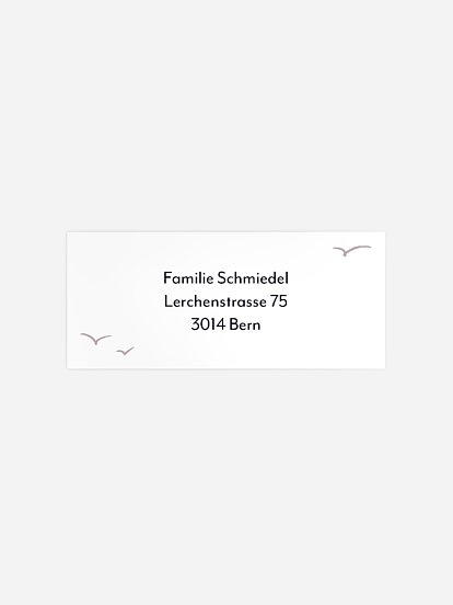 Absenderaufkleber Trauer Abendsonne