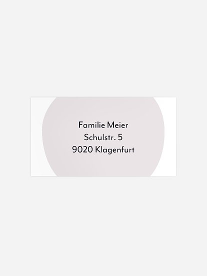 Empfängeraufkleber Trauer Abendsonne