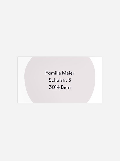 Empfängeraufkleber Trauer Abendsonne
