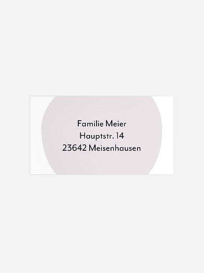 Empfängeraufkleber Trauer Abendsonne