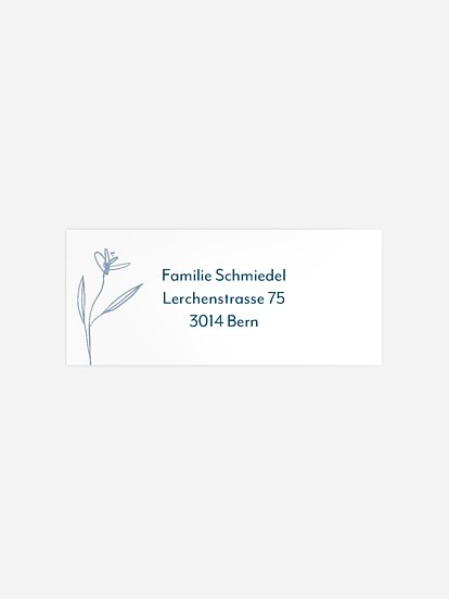 Absenderaufkleber Trauer Herbstregen