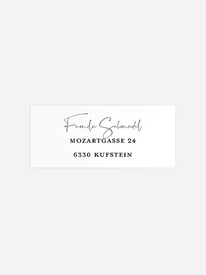 Absenderaufkleber Trauer Stiller Trost