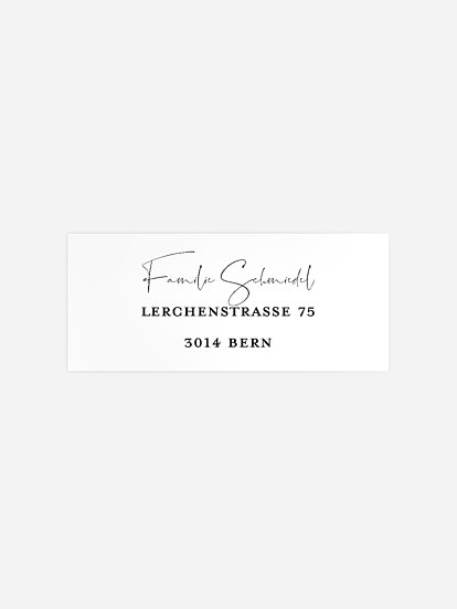 Absenderaufkleber Trauer Stiller Trost