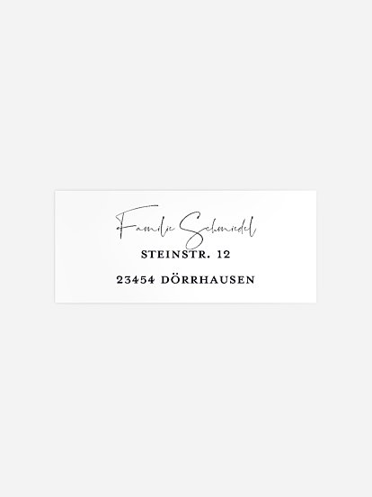 Absenderaufkleber Trauer Stiller Trost