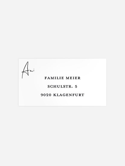 Empfängeraufkleber Trauer Stiller Trost