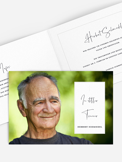 Trauerkarte Stiller Trost