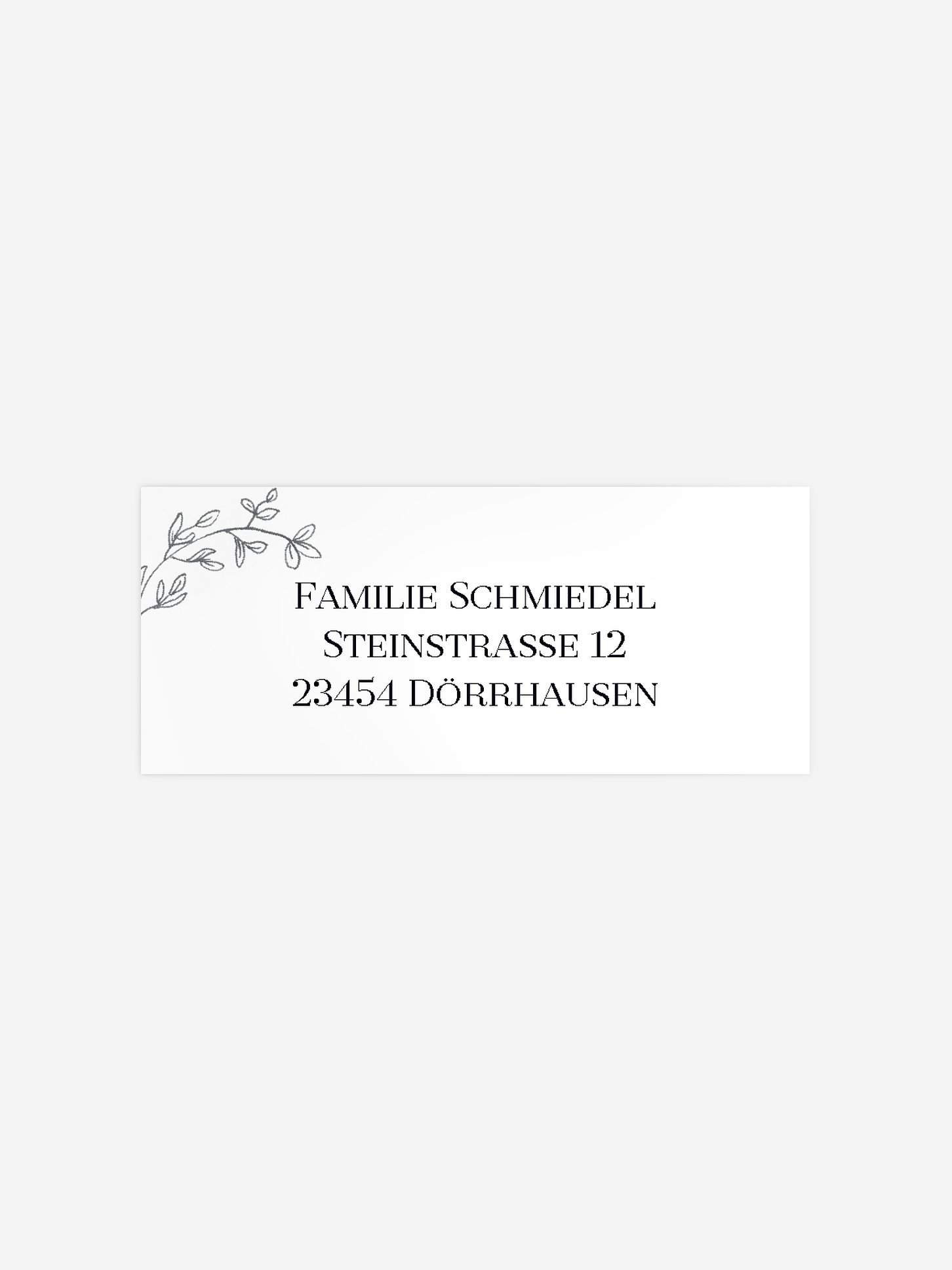 Absenderaufkleber Trauer Anteilnahme