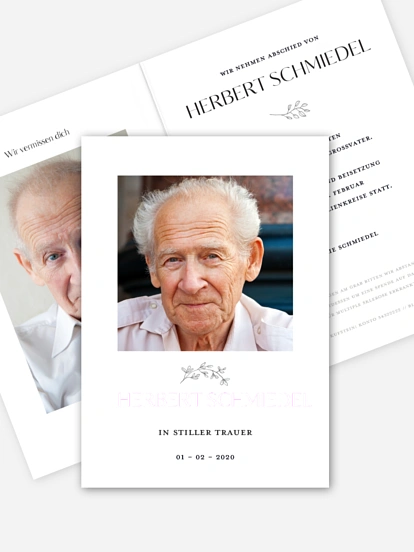 Trauerkarte Anteilnahme