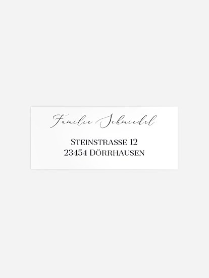 Absenderaufkleber Trauer Mitgefühl