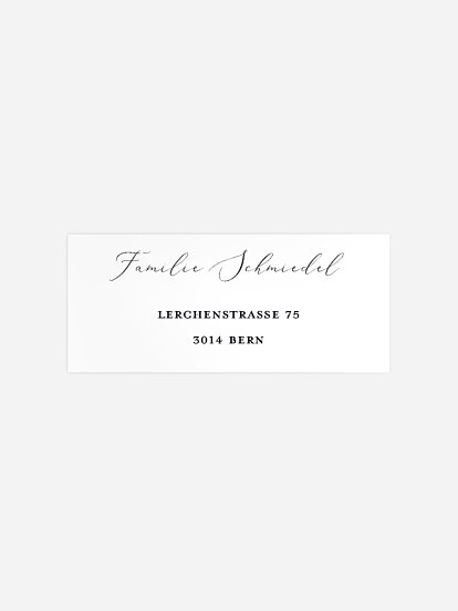 Absenderaufkleber Trauer Leichtigkeit