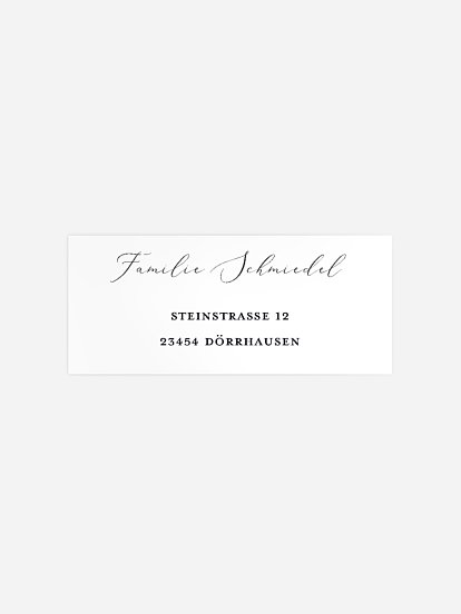 Absenderaufkleber Trauer Leichtigkeit