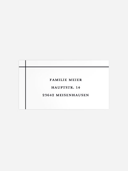 Empfängeraufkleber Trauer Leichtigkeit