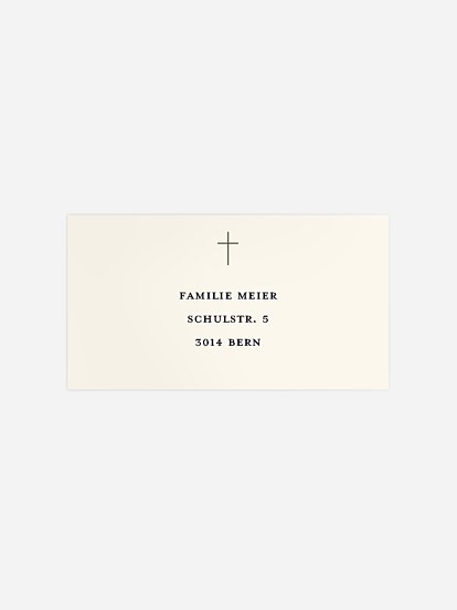 Empfängeraufkleber Trauer Traurigkeit