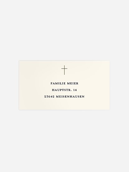 Empfängeraufkleber Trauer Traurigkeit