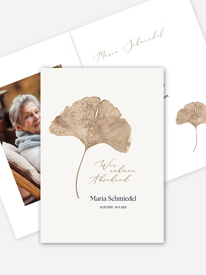 Trauerkarte Ewiges Andenken