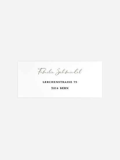 Absenderaufkleber Trauer Trost