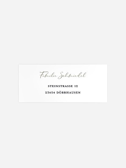 Absenderaufkleber Trauer Trost