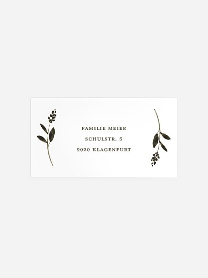 Empfängeraufkleber Trauer Trost