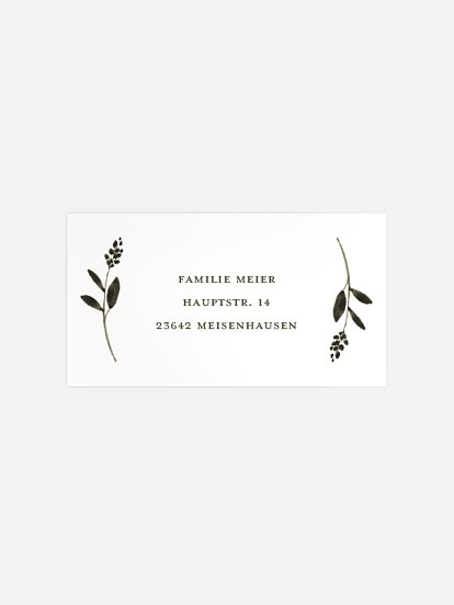 Empfängeraufkleber Trauer Trost