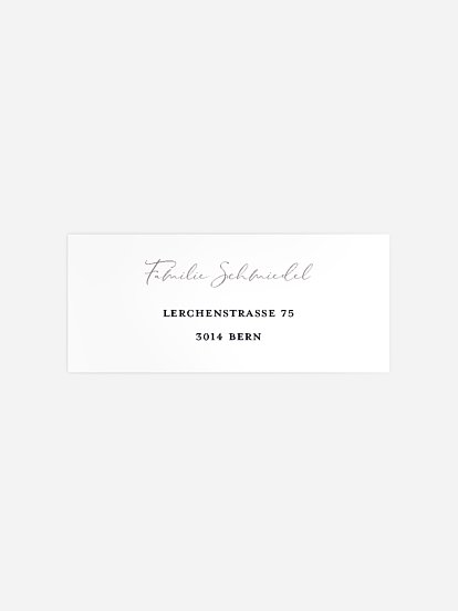 Absenderaufkleber Trauer Achtsamkeit