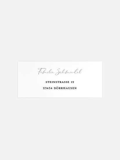 Absenderaufkleber Trauer Achtsamkeit