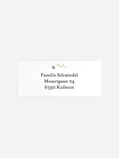 Absenderaufkleber Trauer Was bleibt