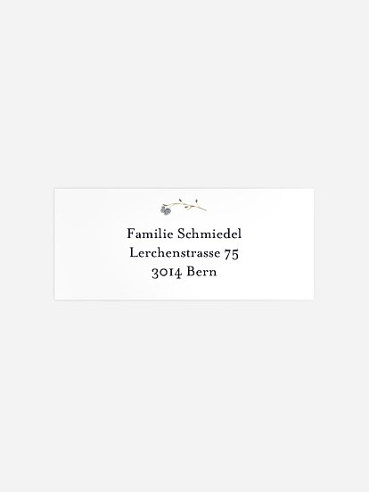 Absenderaufkleber Trauer Was bleibt