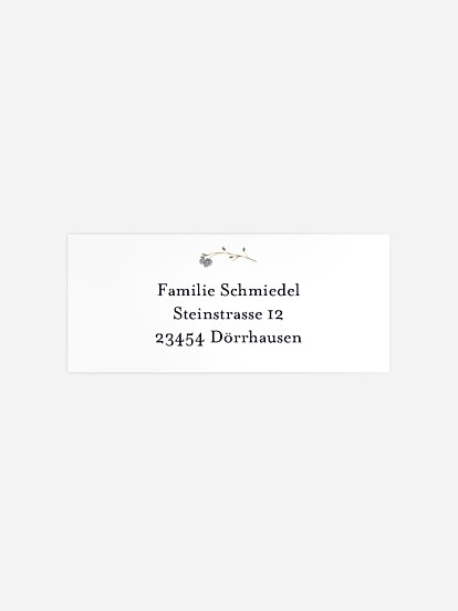 Absenderaufkleber Trauer Was bleibt