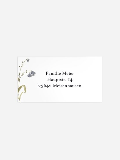 Empfängeraufkleber Trauer Was bleibt