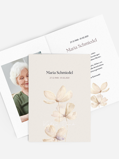 Trauerdanksagung Dankbarkeit