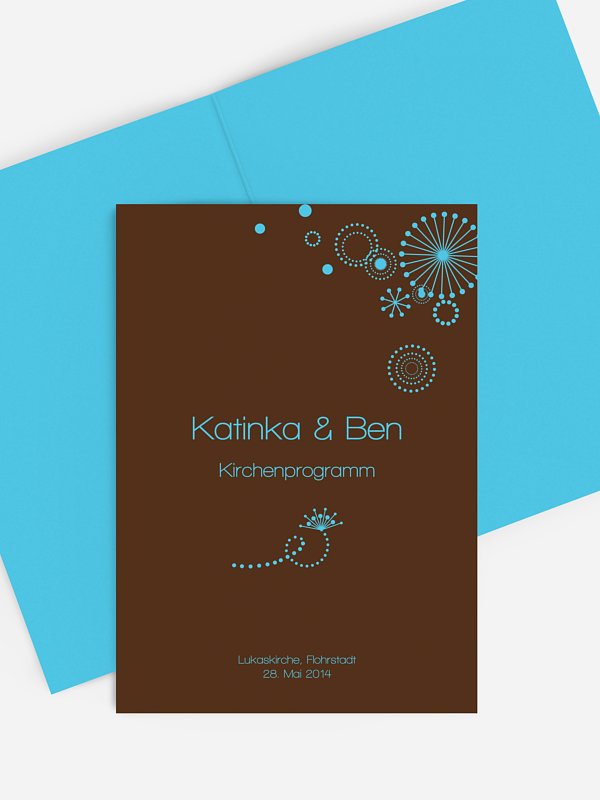 Kirchenheft Hochzeit Sternblume