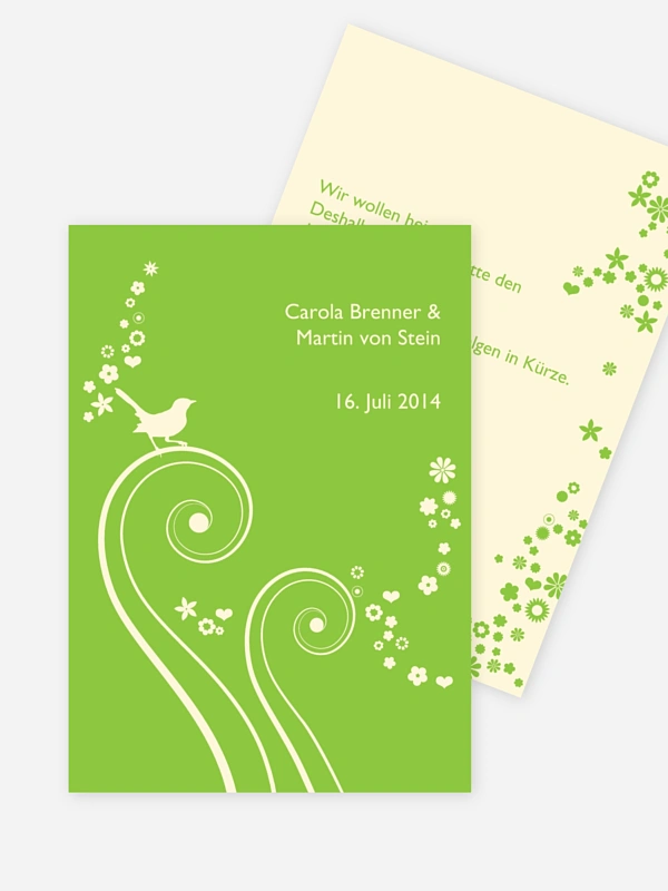 Save-the-Date Karte Blumenzauber