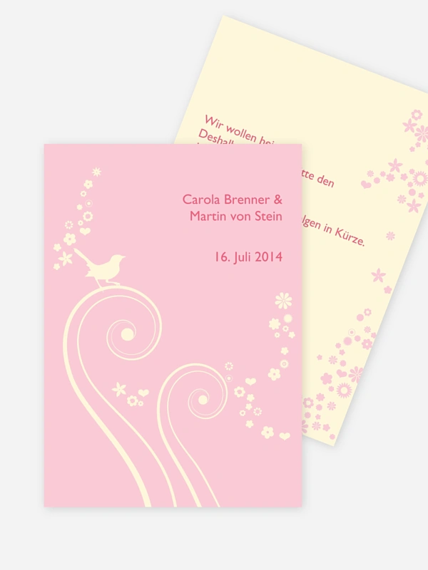 Save-the-Date Karte Blumenzauber