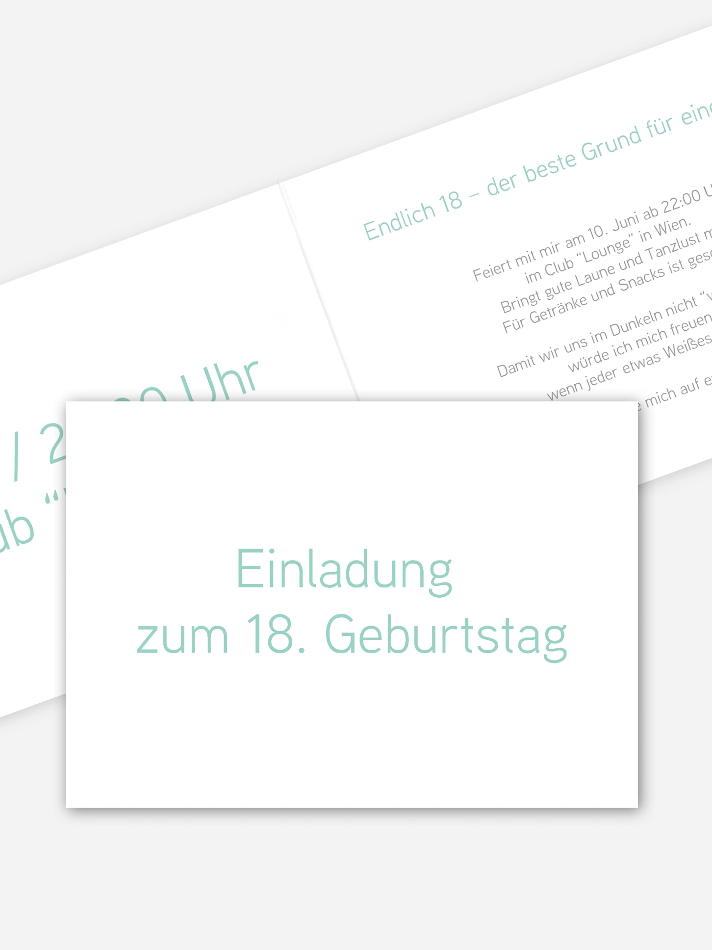 Einladung 18. Geburtstag Farbreich