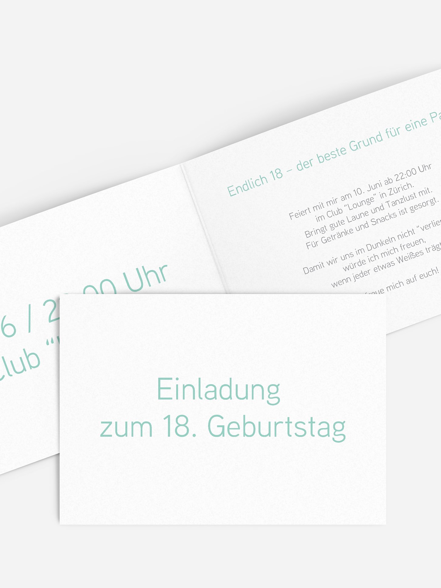 Einladung 18. Geburtstag Farbreich