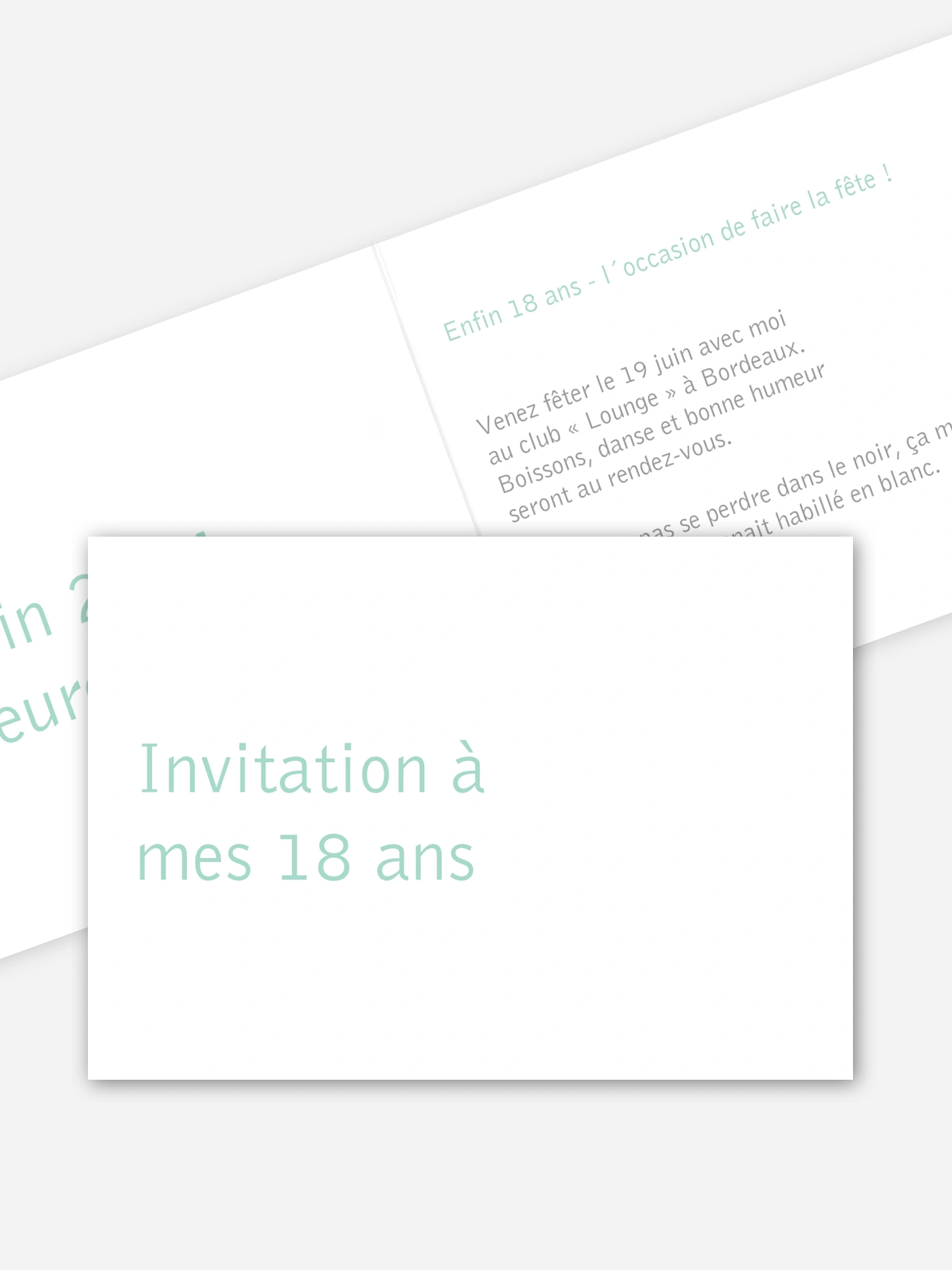 invitation anniversaire 18 Coloré