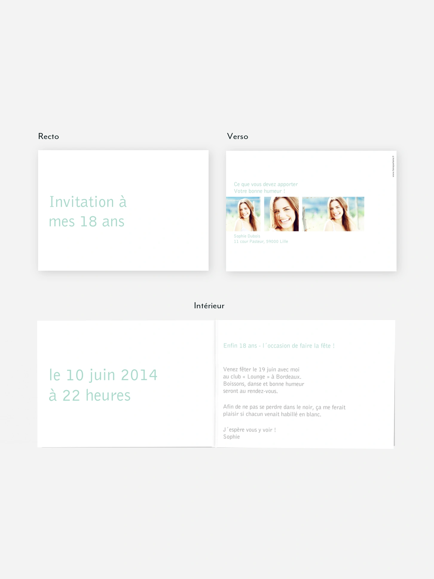 invitation anniversaire 18 Coloré