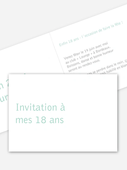 invitation anniversaire 18 Coloré