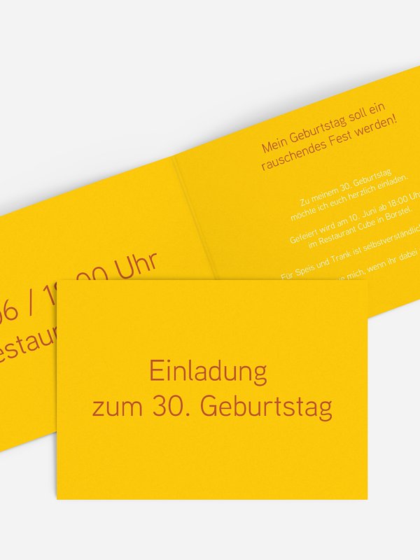 Einladung 30. Geburtstag Farbreich