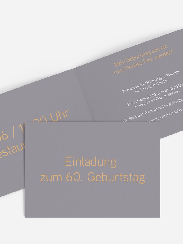 Einladung 60. Geburtstag Farbreich