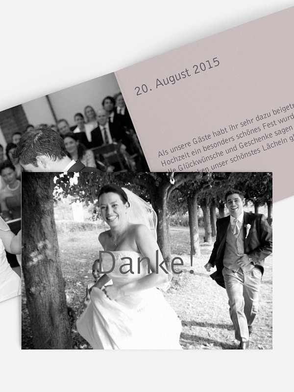 Dankeskarte Hochzeit Farbreich