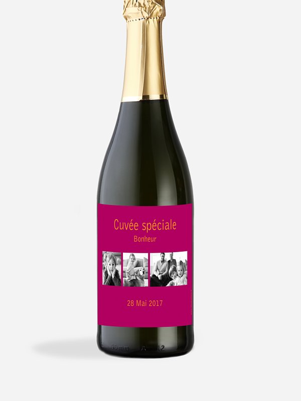 Étiquette bouteille Coloré