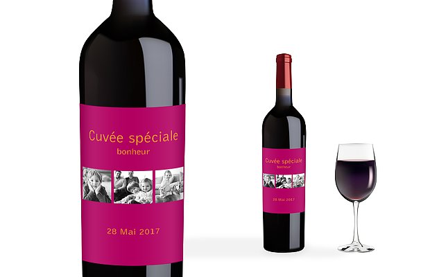 Étiquette bouteille Coloré
