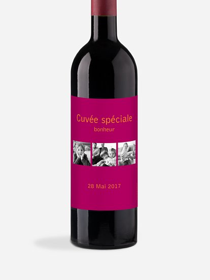 Étiquette bouteille Coloré