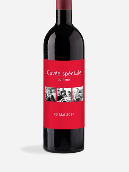 Étiquette bouteille Coloré