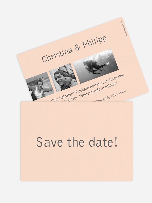 Save-the-Date Karte Farbreich